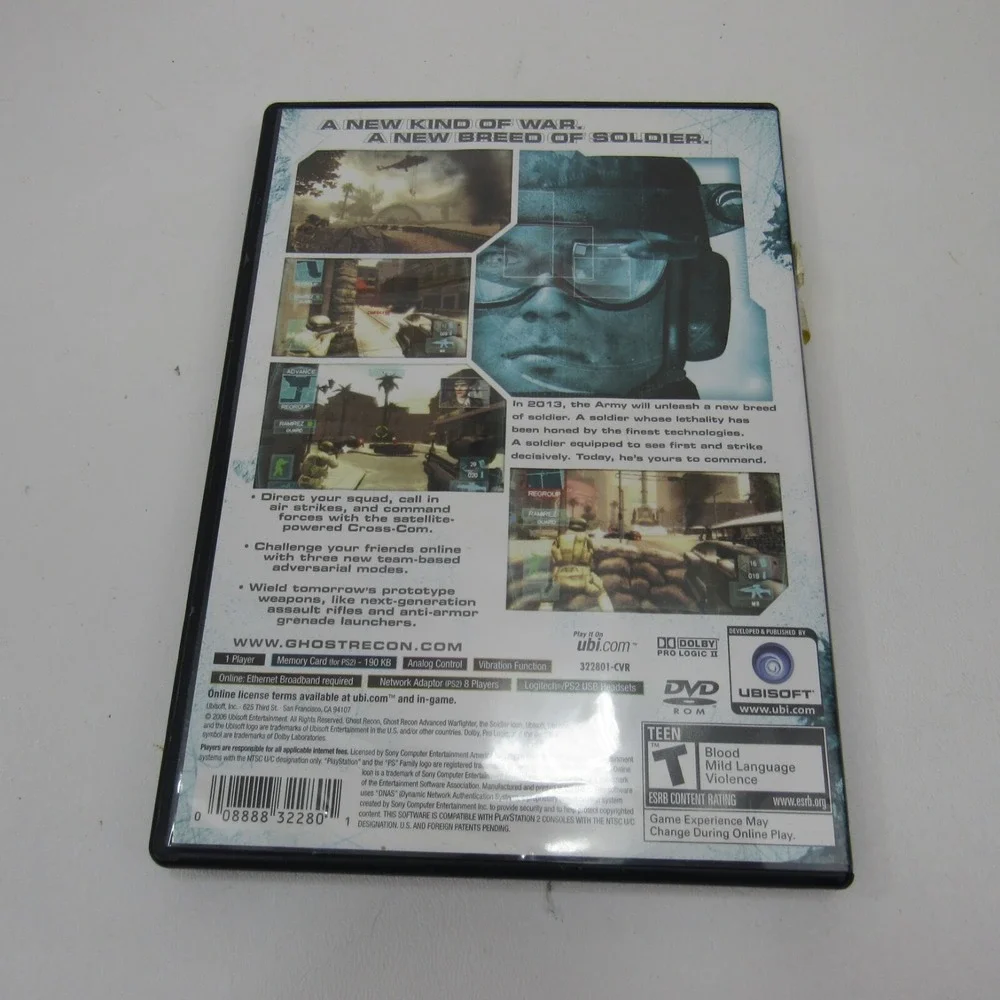 Ghost‎ Recon Advanced Warfighter (PS2, Playstation 2, 2006)